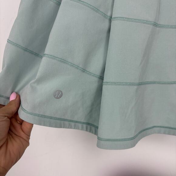 Lululemon Pace Rival Skirt tennis size 6 tall mint green athletic preppy prep - Picture 3 of 9